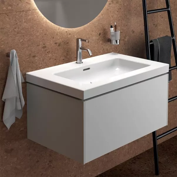 Dulap baza suspendat Ideal Standard Atelier Conca 1 sertar alb mat 80 cm [2]