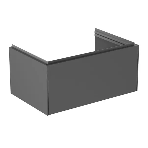 Mobilier Baie - Dulap baza suspendat Ideal Standard Atelier Conca 1 sertar antracit mat 80 cm