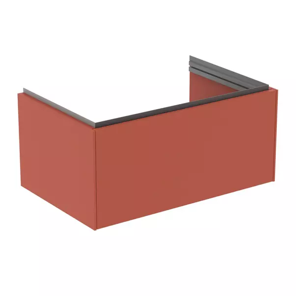 Mobilier Baie - Dulap baza suspendat Ideal Standard Atelier Conca 1 sertar rosu - oranj 80 cm