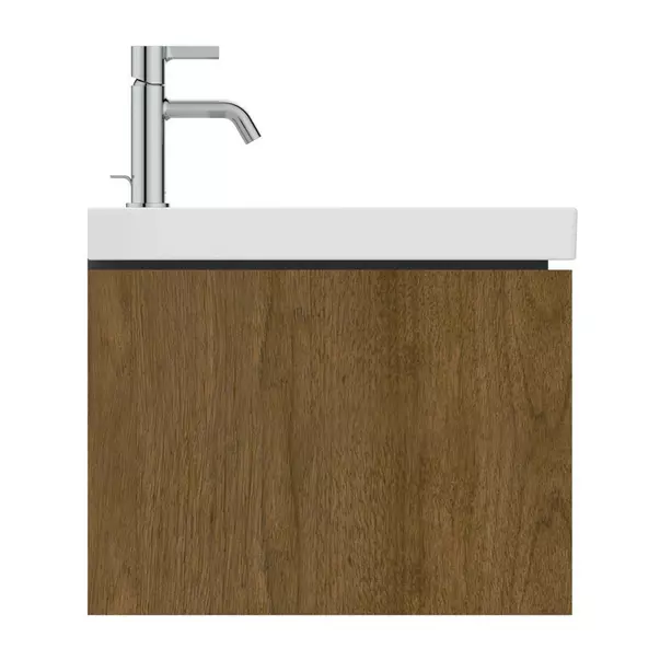 Dulap baza suspendat Ideal Standard Atelier Conca 1 sertar finisaj nuc inchis 80 cm [6]