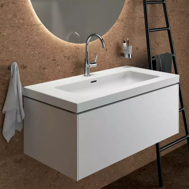 Mobilier Baie - Dulap baza suspendat Ideal Standard Atelier Conca 1 sertar alb mat 100 cm