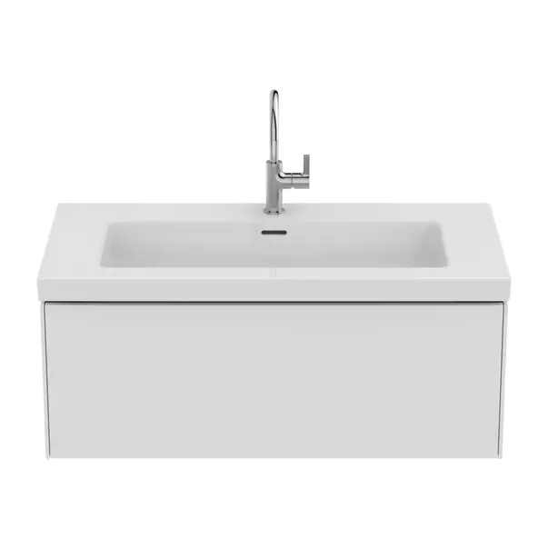 Dulap baza suspendat Ideal Standard Atelier Conca 1 sertar alb mat 100 cm [8]