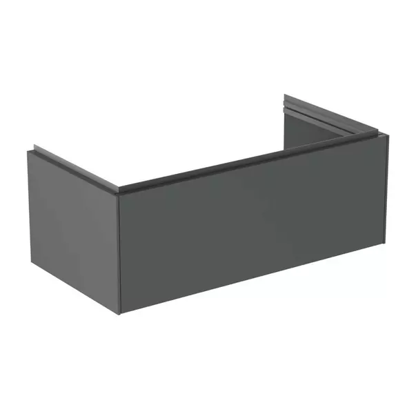 Mobilier Baie - Dulap baza suspendat Ideal Standard Atelier Conca 1 sertar antracit mat 100 cm