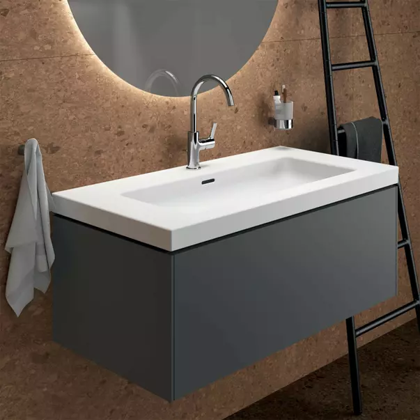 Dulap baza suspendat Ideal Standard Atelier Conca 1 sertar antracit mat 100 cm [2]