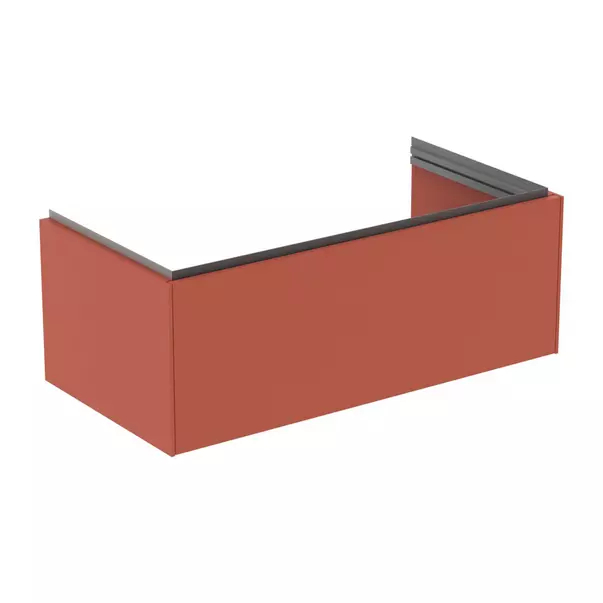 Dulap baza suspendat Ideal Standard Atelier Conca 1 sertar rosu - oranj 100 cm [2]