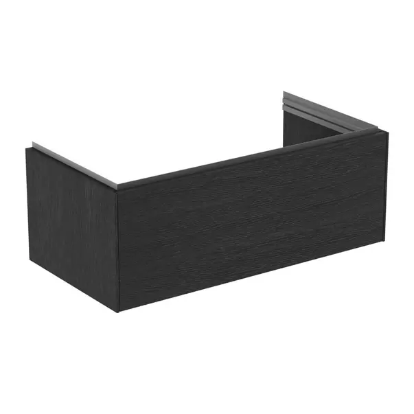 Mobilier Baie - Dulap baza suspendat Ideal Standard Atelier Conca 1 sertar finisaj stejar inchis 100 cm