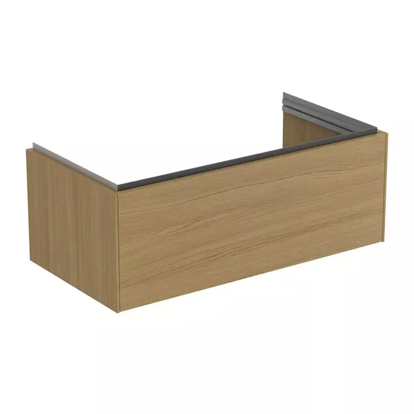 Dulap baza suspendat Ideal Standard Atelier Conca 1 sertar finisaj stejar deschis 100 cm [2]