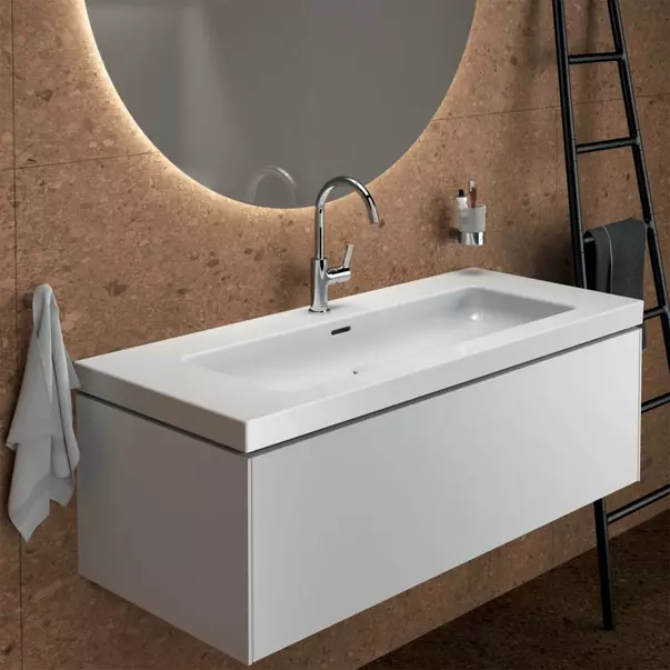 Mobilier Baie - Dulap baza suspendat Ideal Standard Atelier Conca 1 sertar alb mat 120 cm