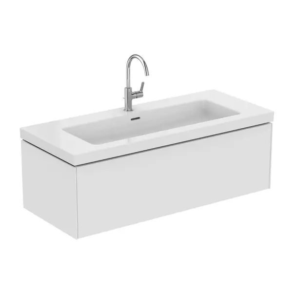 Dulap baza suspendat Ideal Standard Atelier Conca 1 sertar alb mat 120 cm [7]