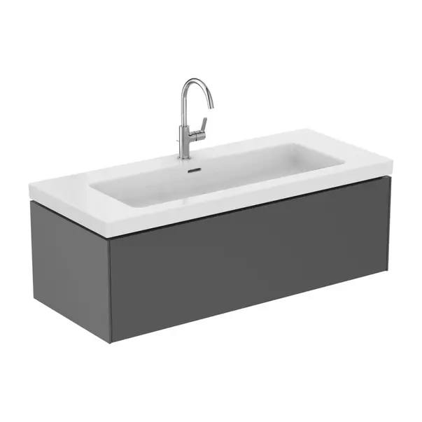 Dulap baza suspendat Ideal Standard Atelier Conca 1 sertar antracit mat 120 cm [7]