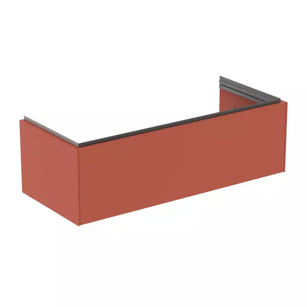 Mobilier Baie - Dulap baza suspendat Ideal Standard Atelier Conca 1 sertar rosu - oranj 120 cm