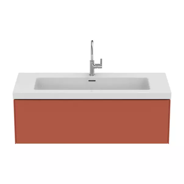 Dulap baza suspendat Ideal Standard Atelier Conca 1 sertar rosu - oranj 120 cm [8]