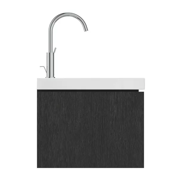 Dulap baza suspendat Ideal Standard Atelier Conca 1 sertar finisaj stejar inchis 120 cm [6]