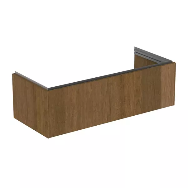 Mobilier Baie - Dulap baza suspendat Ideal Standard Atelier Conca 1 sertar finisaj nuc inchis 120 cm