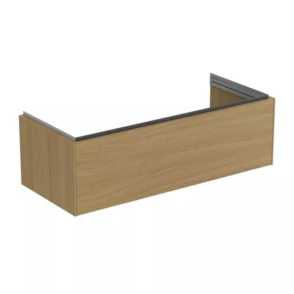 Mobilier Baie - Dulap baza suspendat Ideal Standard Atelier Conca 1 sertar finisaj stejar deschis 120 cm