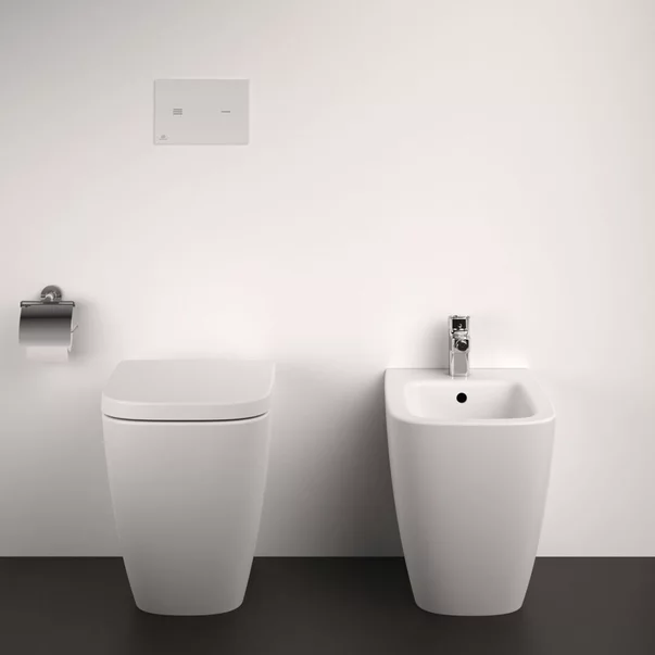 Vas WC pe pardoseala Ideal Standard i.life B inaltat alb lucios rimless [6]
