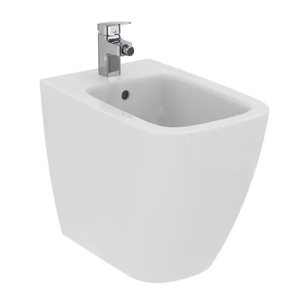 Bideu pe pardoseala Ideal Standard I.life B alb lucios SmartGuard [3]