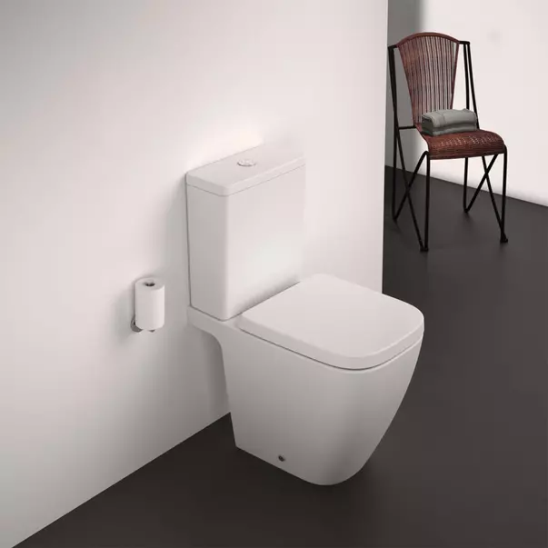 Vas WC pe pardoseala Ideal Standard i.life S Compact rimless alb lucios [2]
