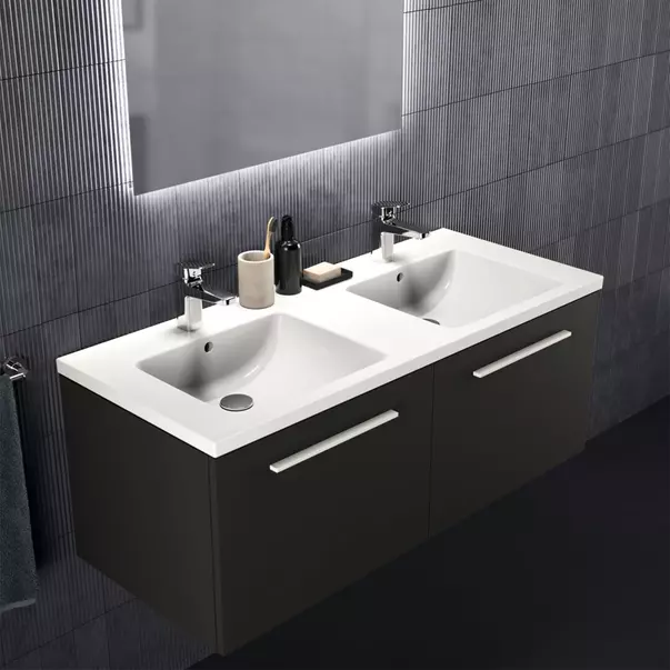Lavoare - Lavoar suspendat Ideal Standard i.life B alb lucios 121 cm cu orificii baterie si preaplin