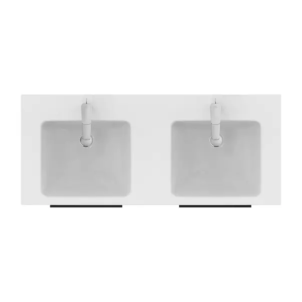 Lavoar suspendat Ideal Standard i.life B alb lucios 121 cm cu orificii baterie si preaplin [10]
