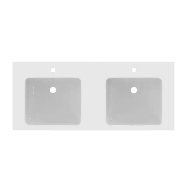 Lavoar suspendat Ideal Standard i.life B alb lucios 121 cm cu orificii baterie si preaplin [11]