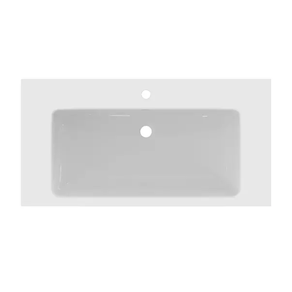 Lavoar suspendat Ideal Standard i.life B alb lucios 101 cm cu orificiu baterie si preaplin [11]