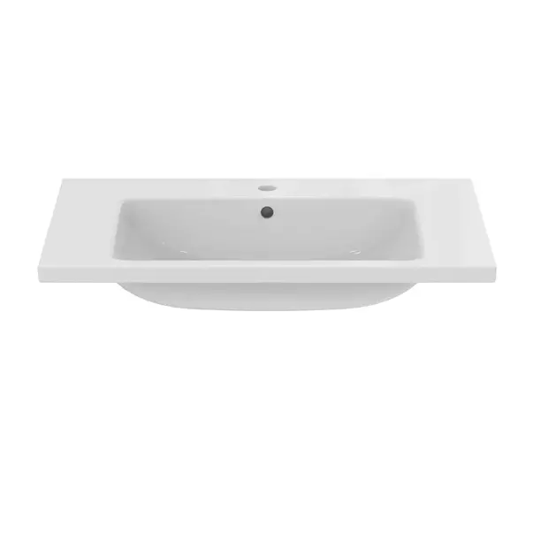 Lavoar suspendat Ideal Standard i.life B alb lucios 81 cm cu orificiu baterie si preaplin [12]