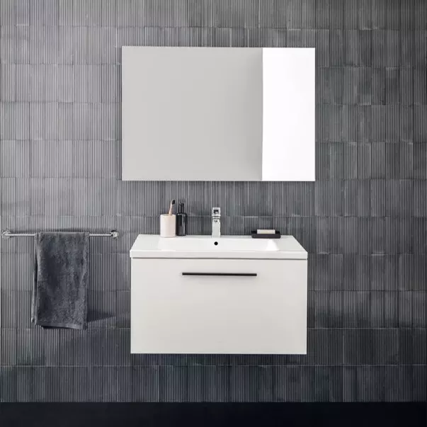 Lavoar suspendat Ideal Standard i.life B alb lucios 81 cm cu orificiu baterie si preaplin [5]