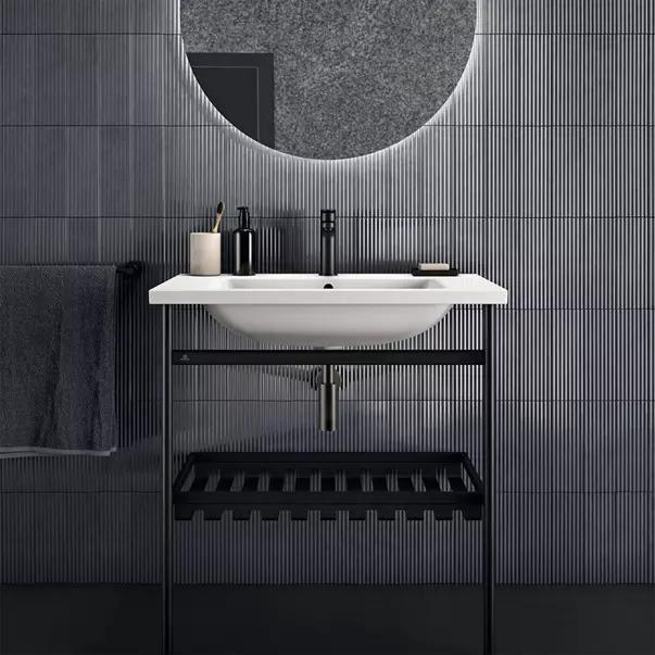 Lavoar suspendat Ideal Standard i.life B alb lucios 81 cm cu orificiu baterie si preaplin [7]