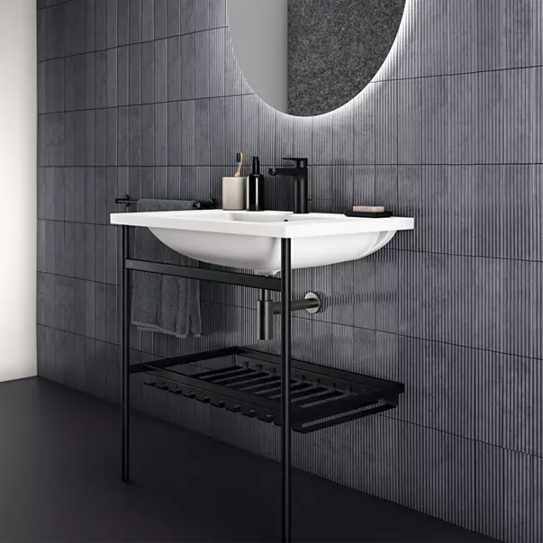 Lavoar suspendat Ideal Standard i.life B alb lucios 81 cm cu orificiu baterie si preaplin [8]