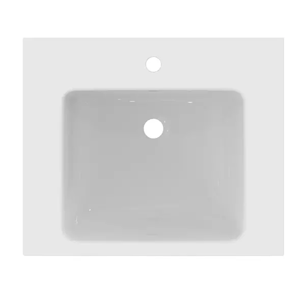 Lavoar suspendat Ideal Standard i.life B alb lucios 61 cm cu orificiu baterie si preaplin [10]