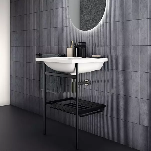 Lavoar suspendat Ideal Standard i.life B alb lucios 61 cm cu orificiu baterie si preaplin [6]