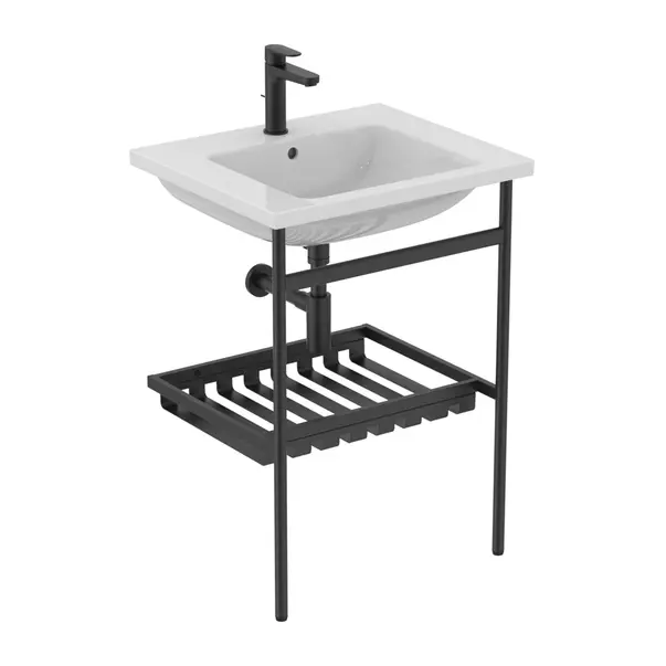 Lavoar suspendat Ideal Standard i.life B alb lucios 61 cm cu orificiu baterie si preaplin [9]