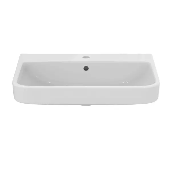 Lavoar suspendat Ideal Standard i.life B alb lucios SmartGuard 65 cm cu orificiu baterie si preaplin [9]