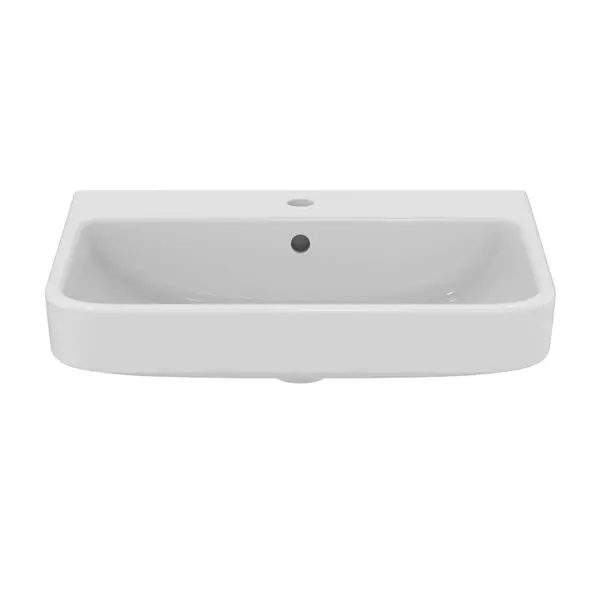 Lavoar suspendat Ideal Standard i.life B alb lucios 55 cm cu orificiu baterie si preaplin [11]