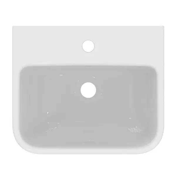 Lavoar suspendat Ideal Standard i.life B alb lucios 45 cm cu orificiu baterie si preaplin [13]