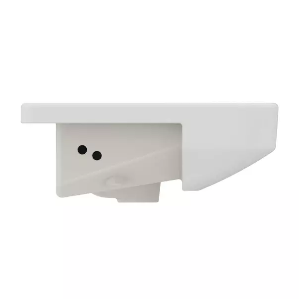Lavoar semiincastrat Ideal Standard i.life B alb lucios 55 cm cu orificiu baterie si preaplin [4]