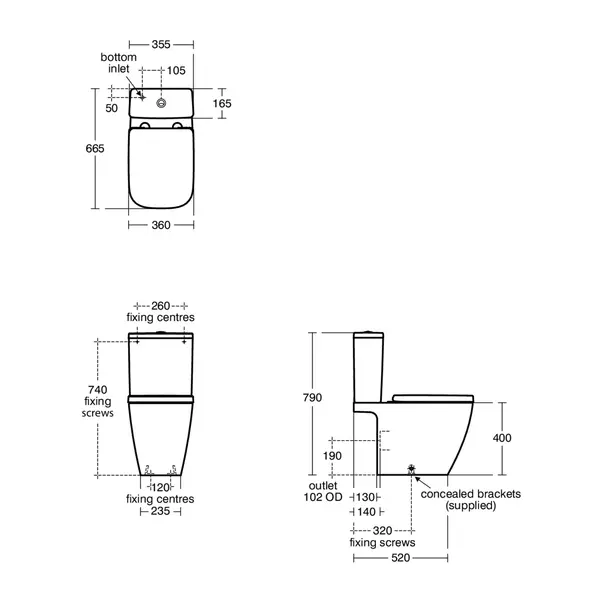 Vas WC pe pardoseala Ideal Standard i.life B alb SmartGuard rimless [8]
