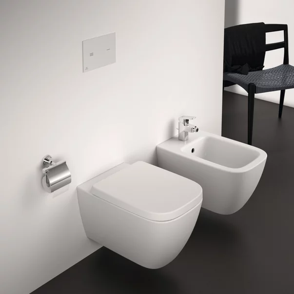 Vase wc suspendate - Set vas wc suspendat rimless Ideal Standard I.Life B alb si capac softclose
