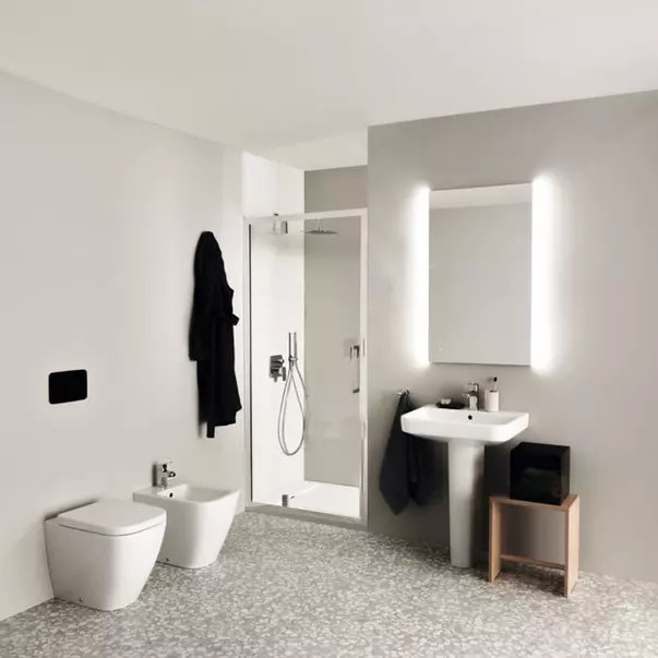 Bideu pe pardoseala Ideal Standard I.life B alb lucios SmartGuard BTW [2]