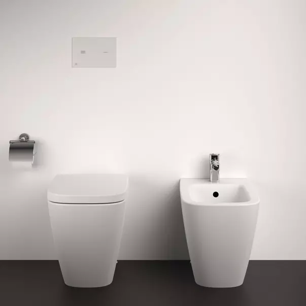 Bideu pe pardoseala Ideal Standard I.life B alb lucios SmartGuard BTW [5]
