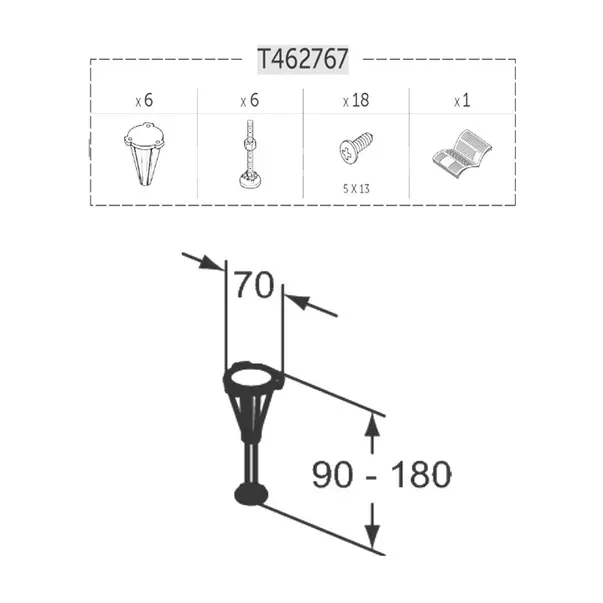 Set fixare cadita dus Ideal Standard Ultra Flat New [3]