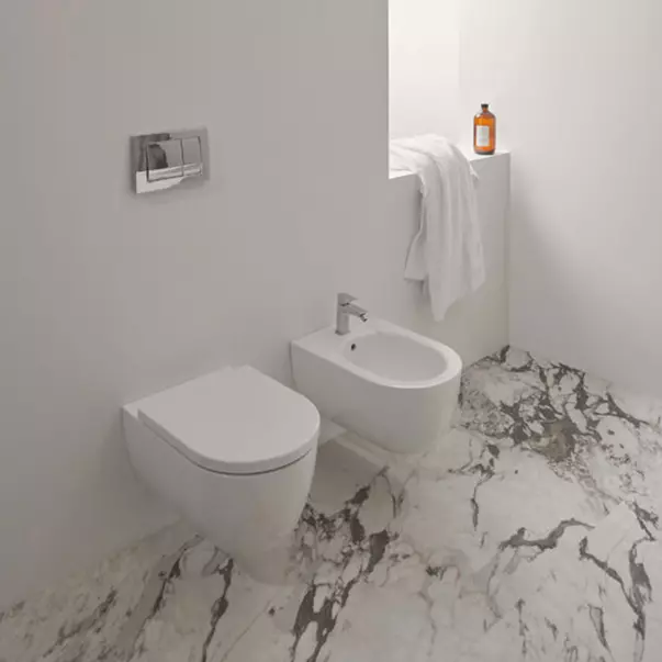 Vase wc suspendate - Vas WC suspendat Ideal Standard Atelier Blend Curve rimless alb mat