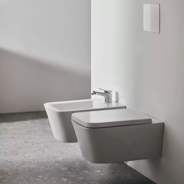 Vase wc suspendate - Vas WC suspendat Ideal Standard Atelier Blend Cube rimless alb lucios