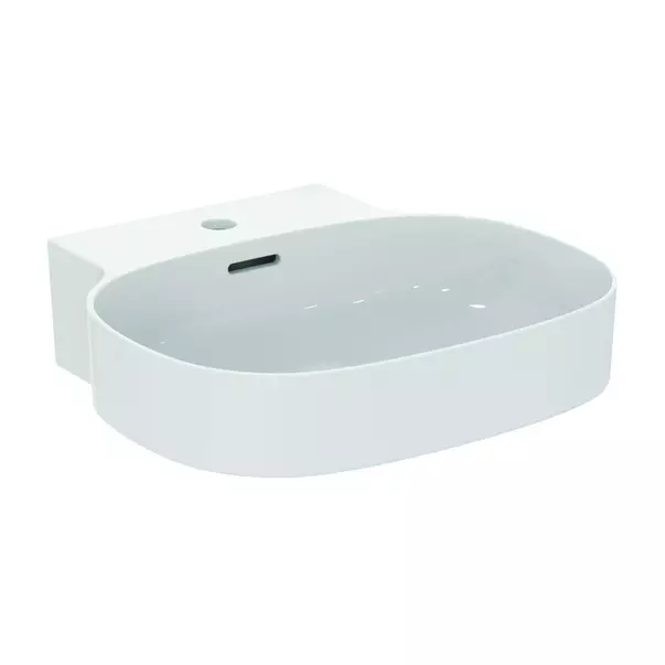 Lavoar suspendat Ideal Standard Atelier Linda-X 50 cm alb lucios cu orificiu baterie si preaplin [2]