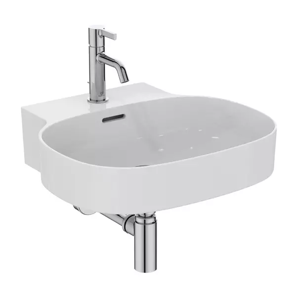 Lavoar suspendat Ideal Standard Atelier Linda-X 50 cm alb lucios cu orificiu baterie si preaplin [8]