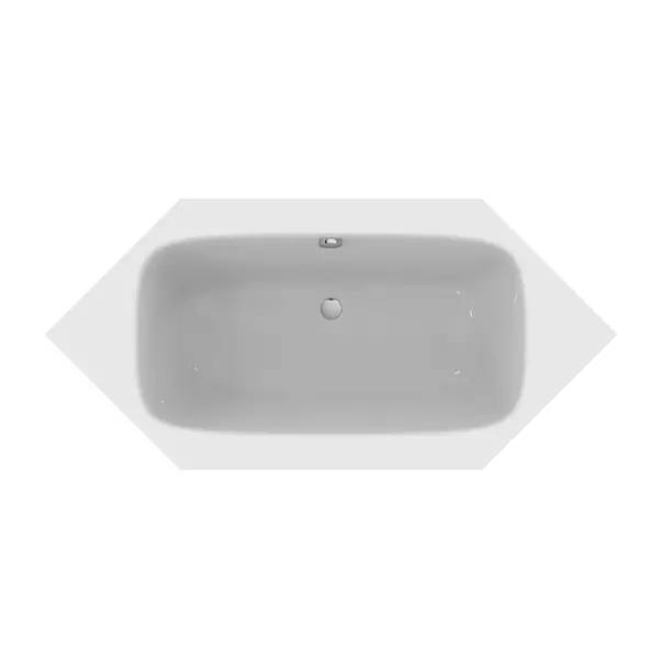 Cada pe colt Ideal Standard i.life hexagonala 190X90 cm alb lucios [3]