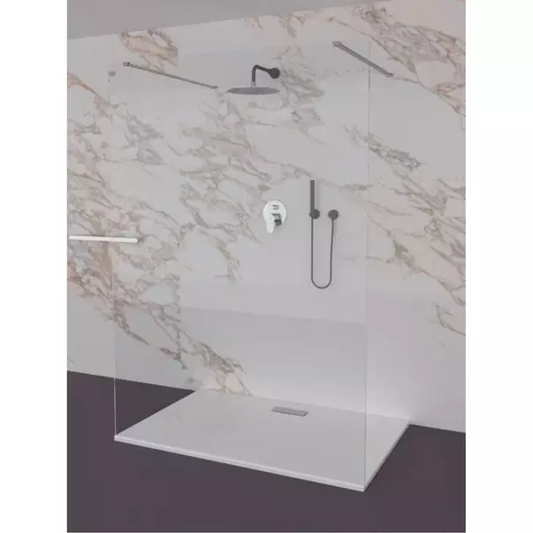Paravan de dus tip Walk-in Ideal Standard i.life 160x200 cm sticla 8 mm dublu acces argintiu [3]