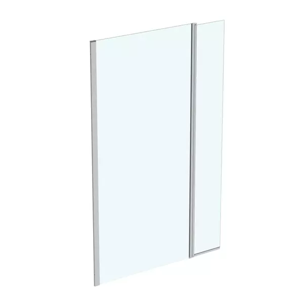 Paravan de dus - Paravan de dus tip Walk-in Ideal Standard i.life cu parte pivotanta 130x200 cm profil argintiu