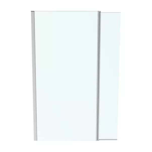 Paravan de dus tip Walk-in Ideal Standard i.life cu parte pivotanta 130x200 cm profil argintiu [2]